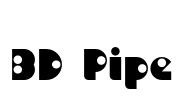 BD Pipe Font Image
