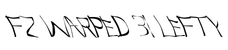 FZ WARPED 31 LEFTY Font Image