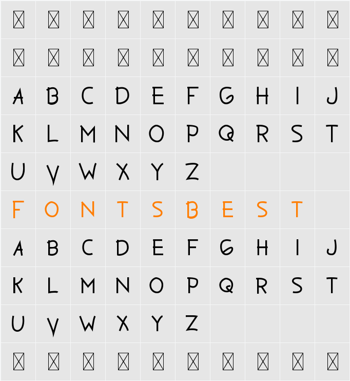 Blankspot Demo Character Map