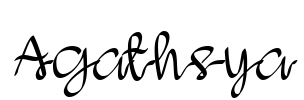 Agathsya Font Image