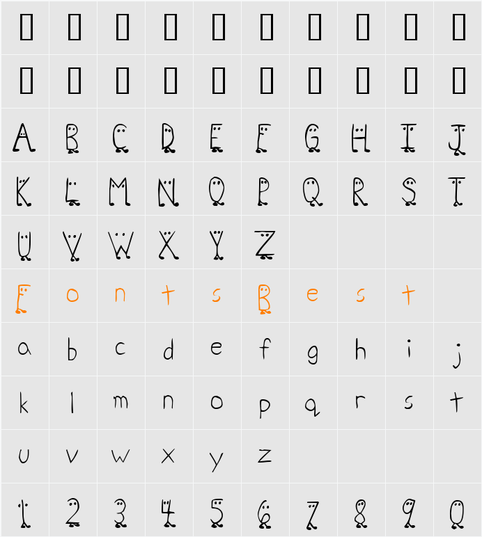 JI-Midway Character Map