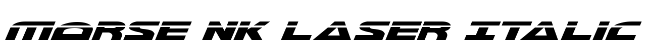 Morse NK Laser Italic