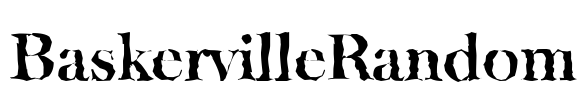 BaskervilleRandom Font Image