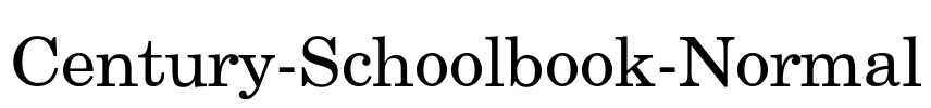 Century-Schoolbook-Normal