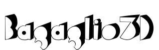 Bagaglio3D Font Image