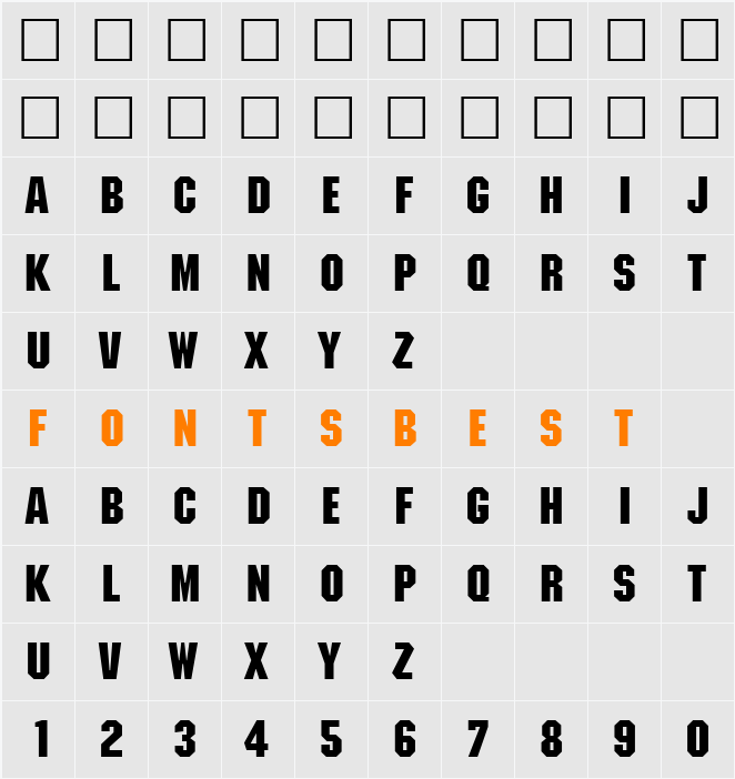 Monotone Character Map
