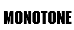 Monotone Font Image