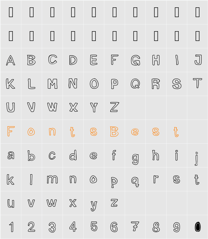 Mogghla Character Map