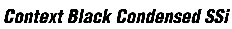 Context Black Condensed SSi Font Image