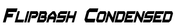 Flipbash Condensed Font Image