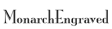 MonarchEngraved Font Image