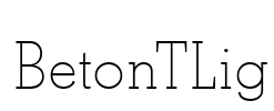 BetonTLig Font Image