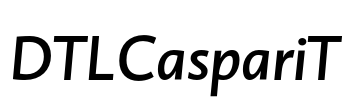 DTLCaspariT Font Image