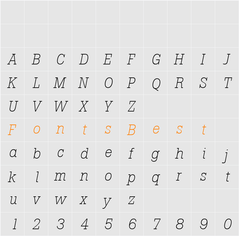 Boton Character Map
