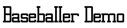 Baseballer Demo Font Image