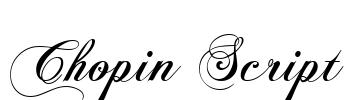 Chopin Script Font Image
