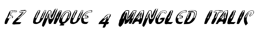 FZ UNIQUE 4 MANGLED ITALIC