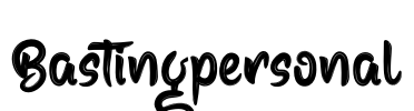 Bastingpersonal Font Image