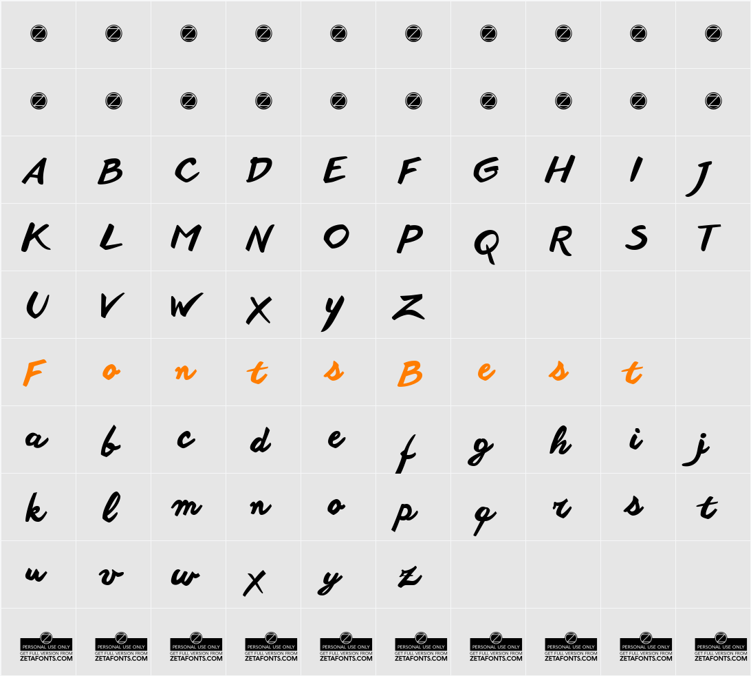 Another shabby Character Map