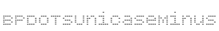 BPdotsUnicaseMinus Font Image