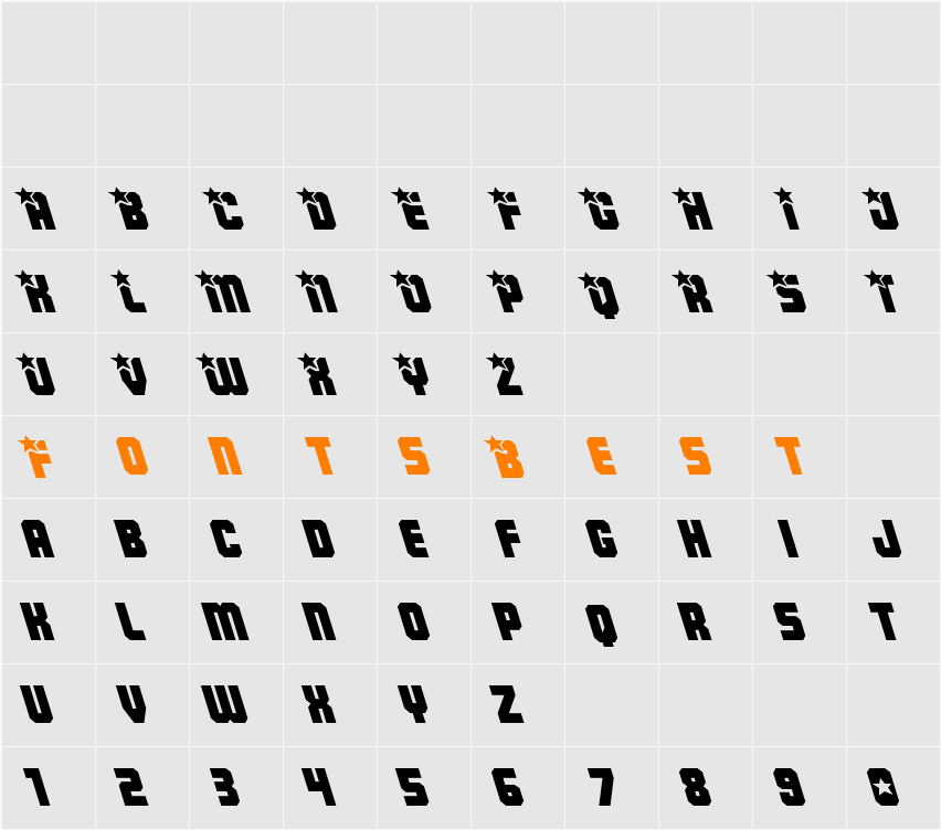 Army Rangers Leftalic Character Map