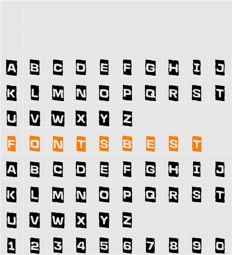 a_LineaSansCmBrkDn Character Map