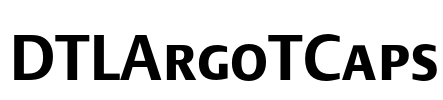 DTLArgoTCaps Font Image