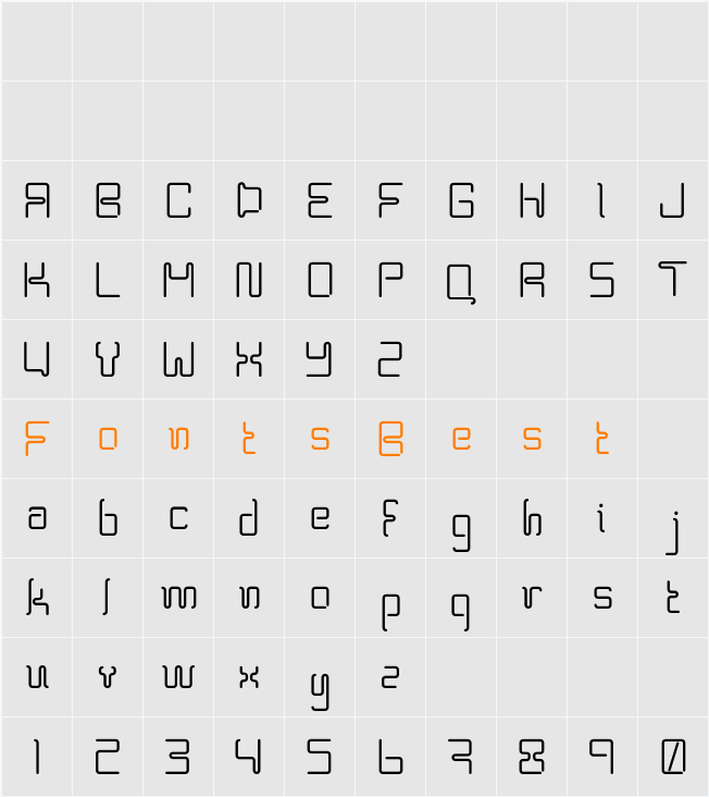 BPneon Character Map