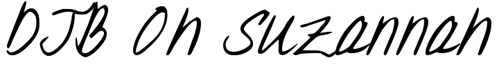DJB Oh Suzannah Font Image