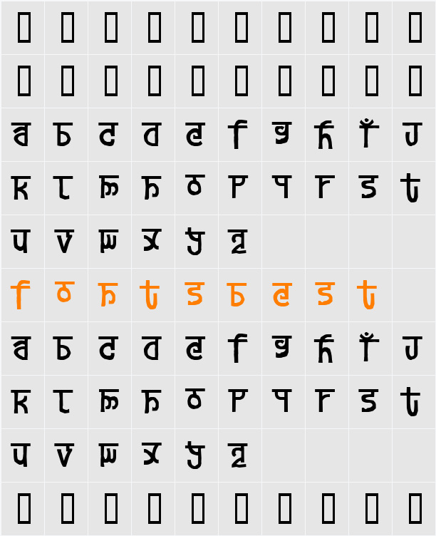 devanagarish Character Map