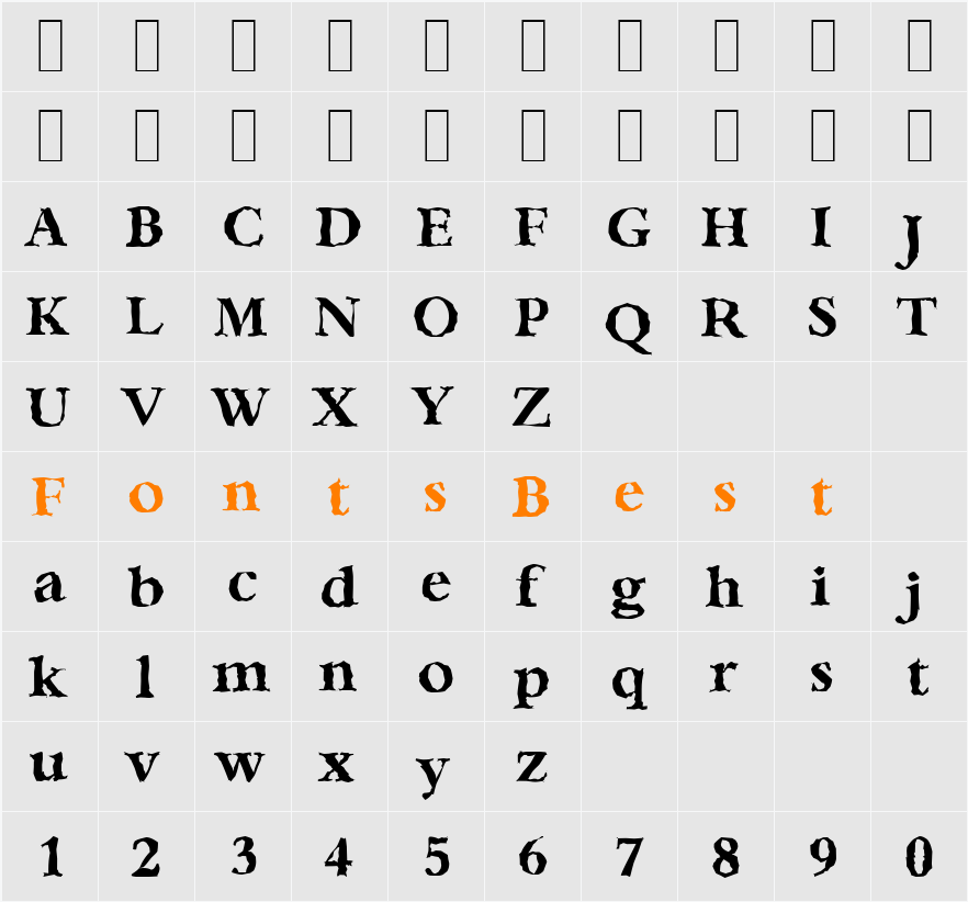BernsteinRandom Character Map