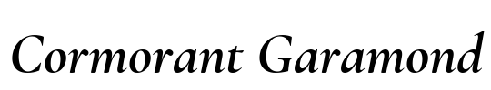 Cormorant Garamond Font Image