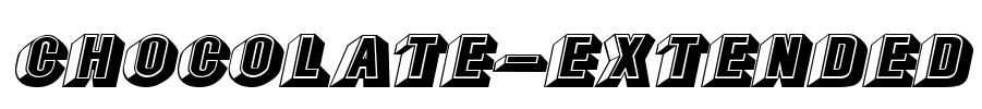 Chocolate-Extended Font Image