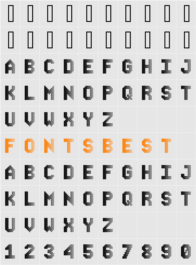 ChaserLeft Character Map