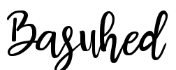Basuhed Font Image