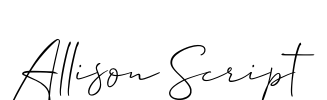 Allison Script Font Image