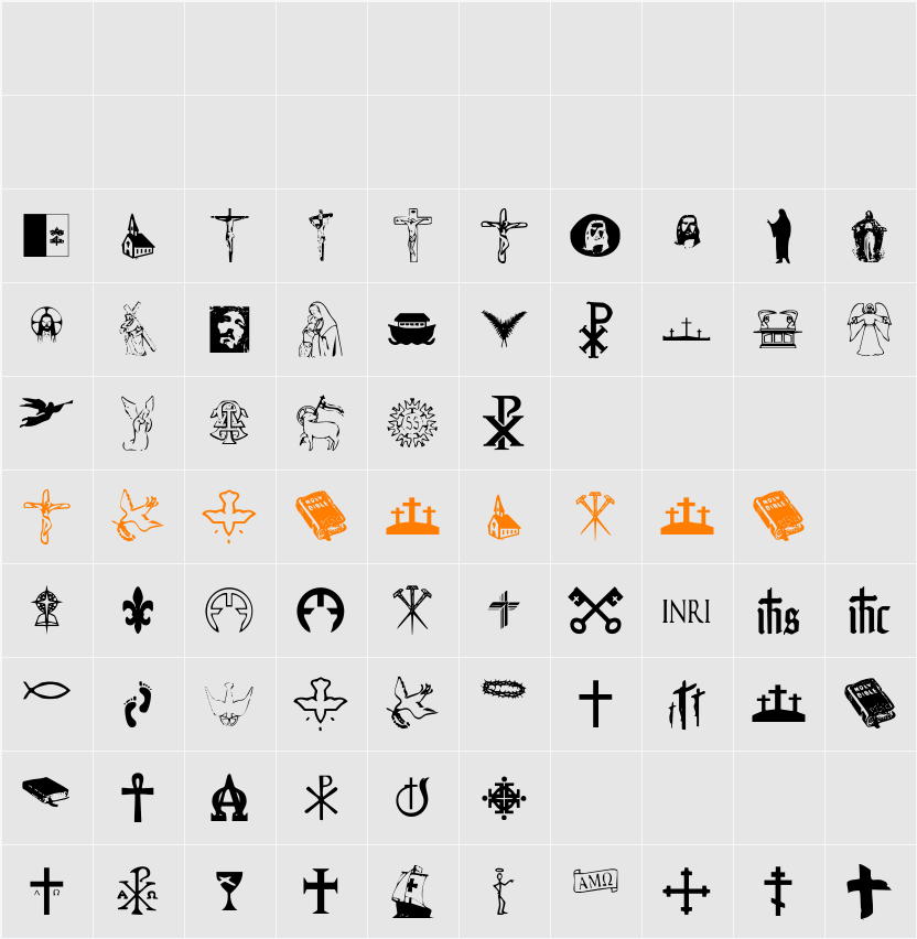 Christendom Character Map