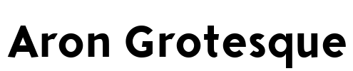 Aron Grotesque Font Image