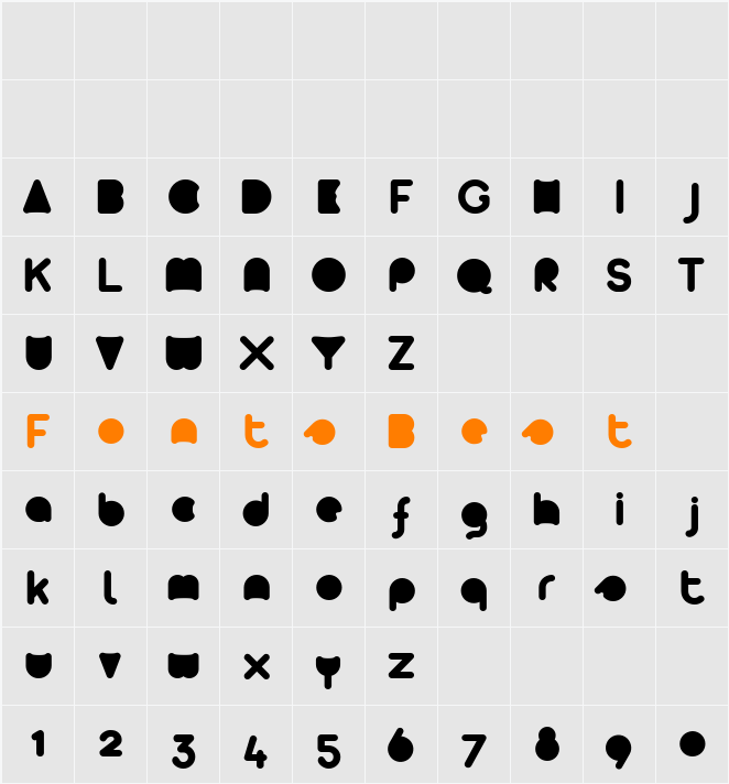 Arista 2.0 Alternate full Character Map