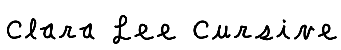 Clara Lee Cursive Font Image