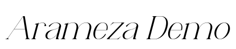 Arameza Demo Font Image