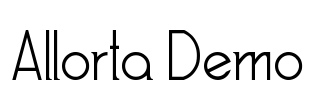 Allorta Demo Font Image