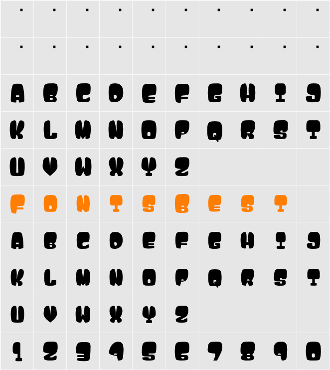 Atama__G Character Map