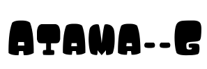 Atama__G Font Image