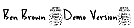 Ben Brown (Demo Version) Font Image