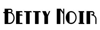Betty Noir Font Image