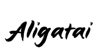 Aligatai Font Image