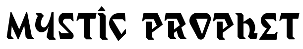 Mystic Prophet Font Image