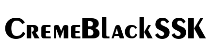CremeBlackSSK Font Image