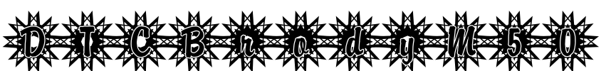 DTCBrodyM50 Font Image